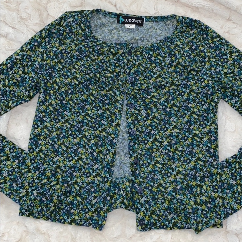 Weavers flowery cardigan